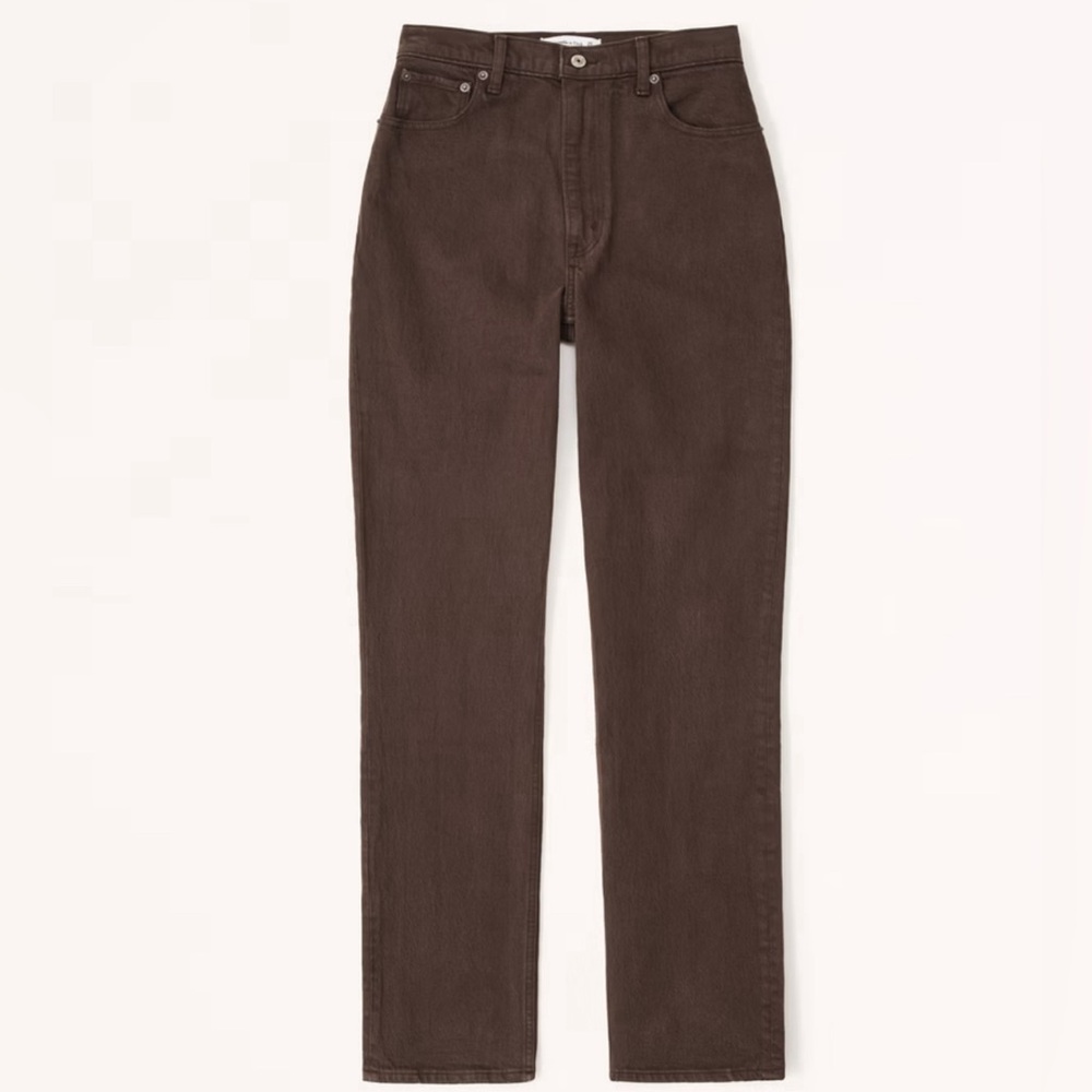 Abercrombie & Fitch Curve Love Ultra High Rise 90s Straight
Jean In Brown 🤎